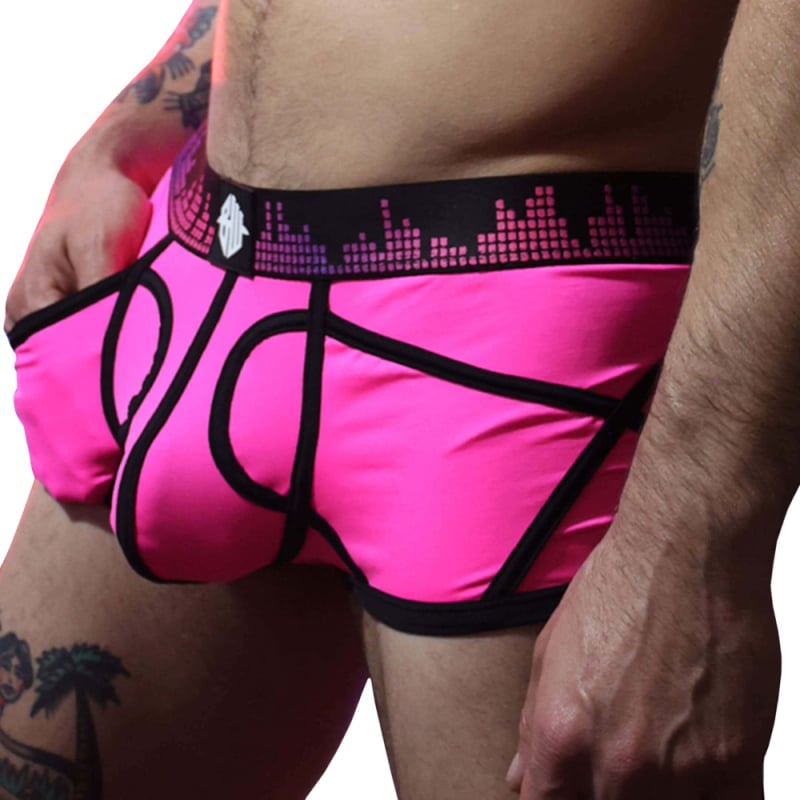  Equalizer Bottomless Trunks Neon Pink