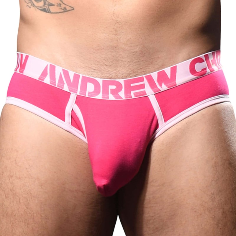 Andrew Christian Slip Almost Naked Fly Tagless Fuchsia