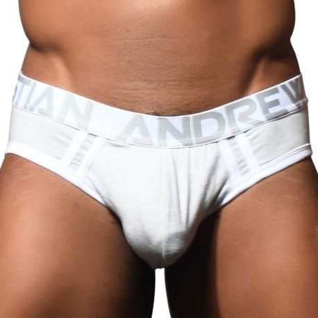 Andrew Christian Slip CoolFlex Modal Active Show-It Gris Chiné