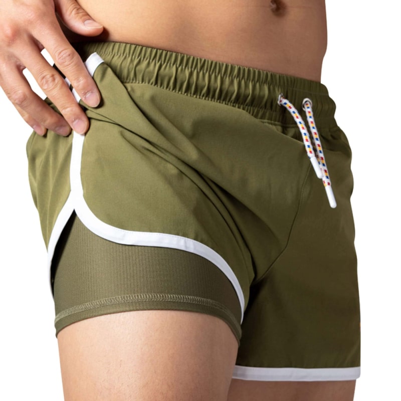  Track Shorts - Olive