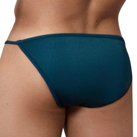  Slip Bikini Destellos Bleu Pétrole