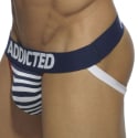 Addicted Sailor Stripes Jock Strap - Red