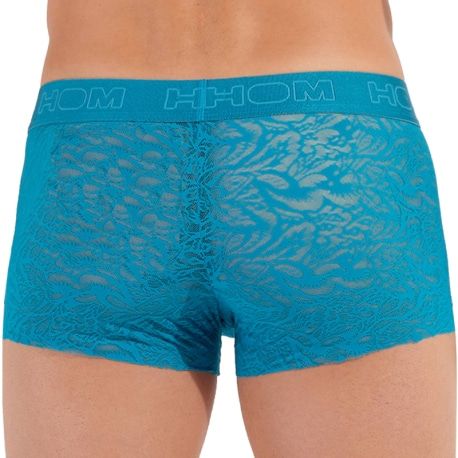 HOM Boxer Temptation Free Cut Lace Bleu