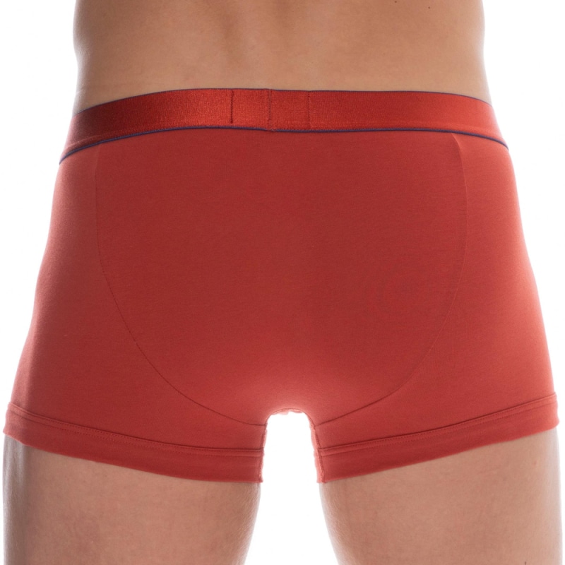 Emporio Armani Shiny Logoband Cotton Boxer Briefs - Red