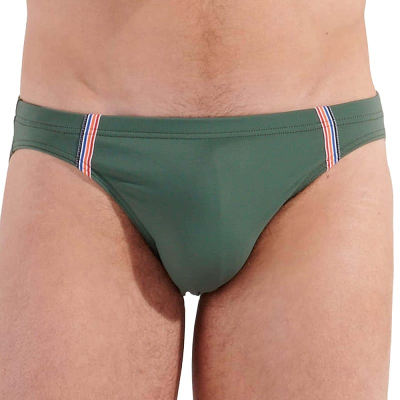 HOM Nautical Cup Micro Swim Briefs - Khaki