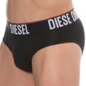Diesel Lot de 3 Slips Coton Stretch Noirs