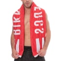 Bikkembergs Drap de Bain Logo Blanc - Rouge