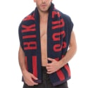 Bikkembergs Drap de Bain Logo Bleu Marine - Rouge