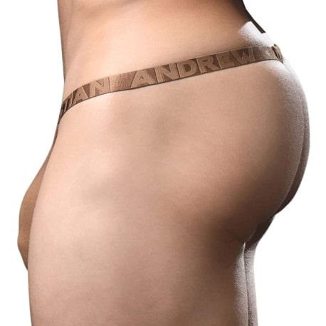 Andrew Christian Almost Naked Lust Modal Thong - Brown