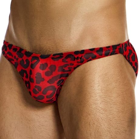 Modus Vivendi Slip Low Cut Léopard Rouge