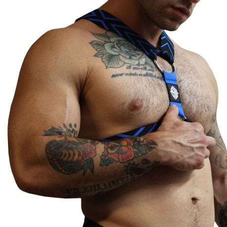  Dickmatized Harness - Black - Blue
