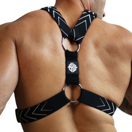  Dickmatized Harness - Black - White