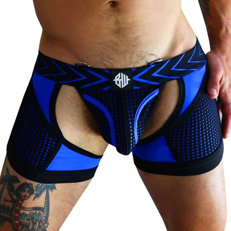  Dickmatized Chock Jock Boxer - Black - Blue