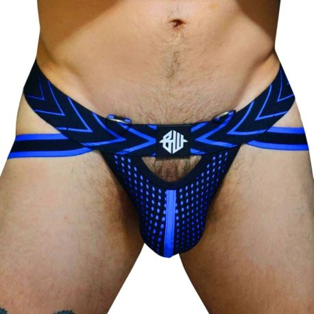  Jock Strap Dickmatized Noir - Bleu