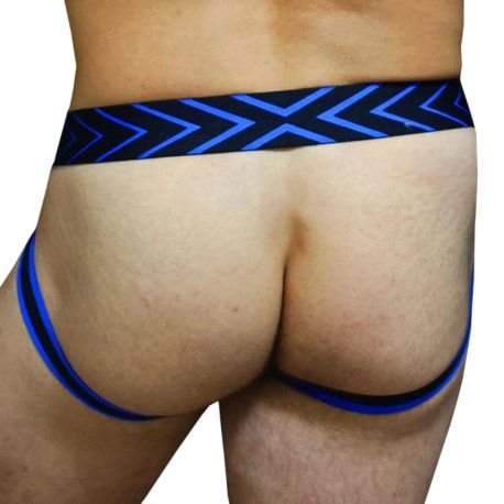  Jock Strap Dickmatized Noir - Bleu