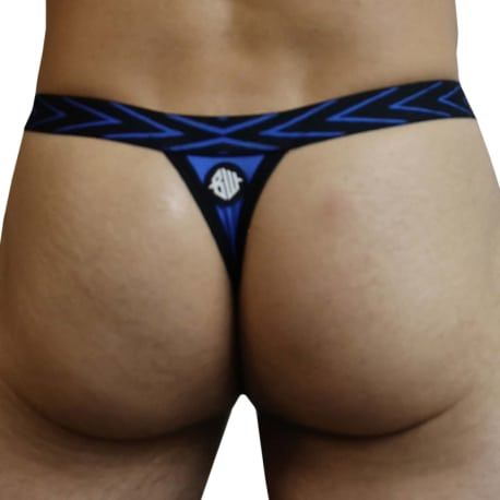  Dickmatized Thong - Black - Blue