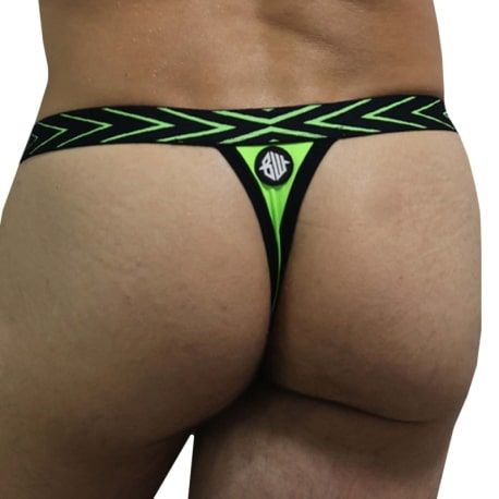  String Dickmatized Noir - Vert Fluo