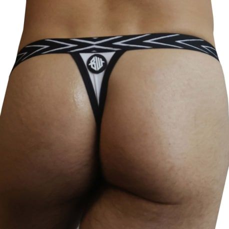  Dickmatized Thong - Black - White