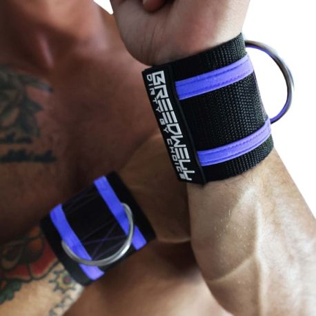  Breedcore Ruff Cuffs - Black - Blue