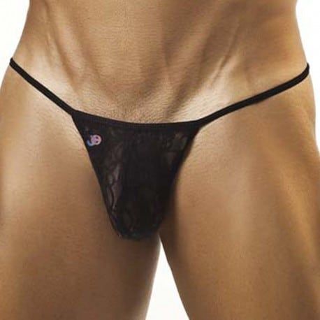 Mini Slip Kini Dentelle Noire
