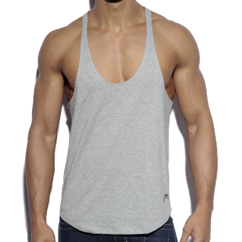 Fitness Plain Tank Top - Grey