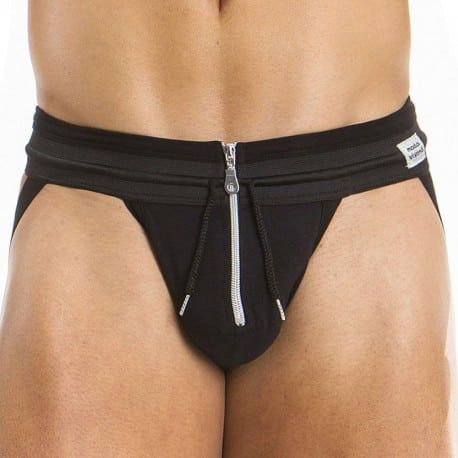 Zipper Jockstrap - Black
