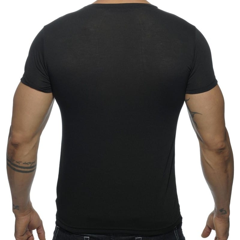 Addicted T-Shirt V-Neck Basic Noir