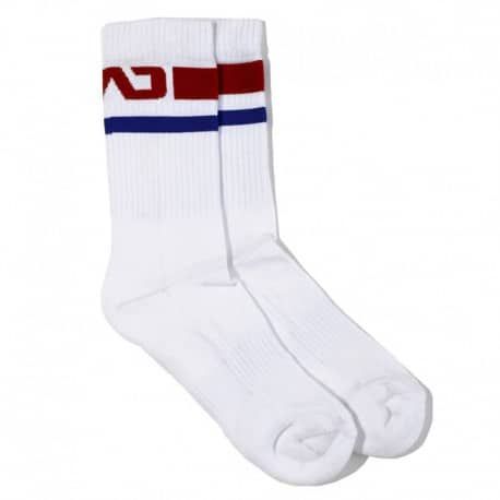 Addicted Chaussettes Basic Sport - Blanc - Rouge