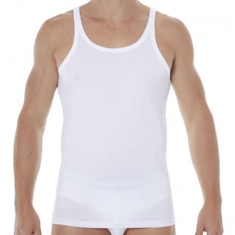 Emporio Armani Lot de 2 Débardeurs Pure Cotton Blancs