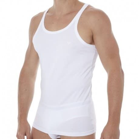 Emporio Armani Lot de 2 Débardeurs Pure Cotton Blancs