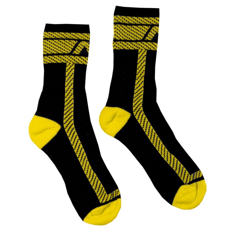 AD Fetish Chaussettes Fetish - Noir - Jaune