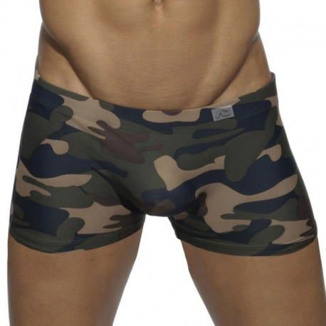 Addicted Boxer de Bain Camouflage Kaki