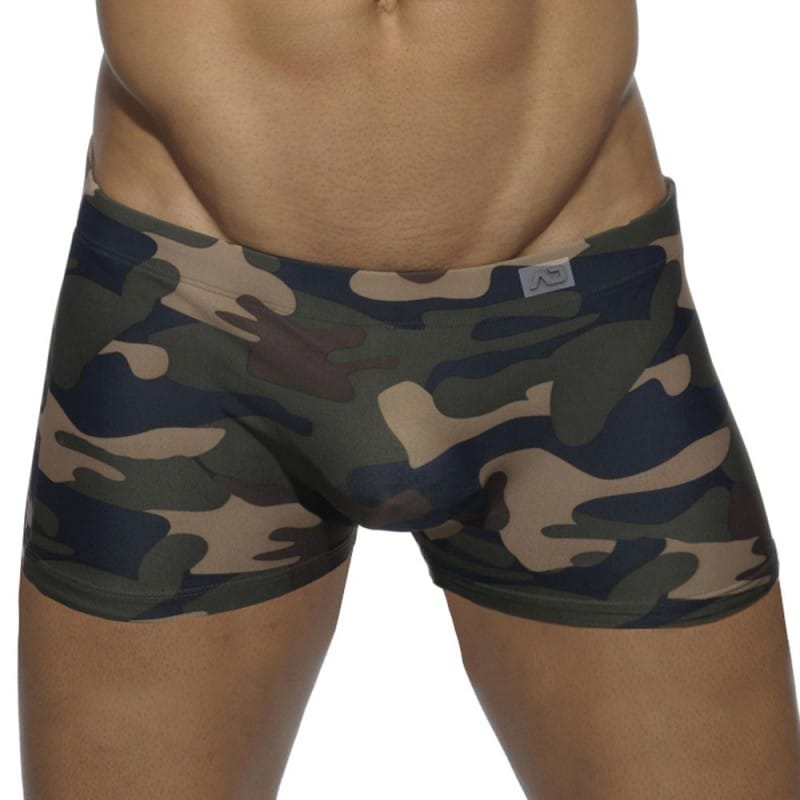Addicted Boxer de Bain Camouflage Kaki