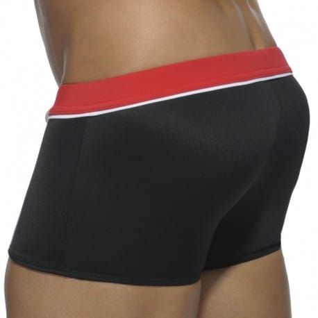 Addicted Boxer de Bain Sport Detail Binding Noir