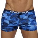 Addicted Double Waistband Swim Short - Navy Camo