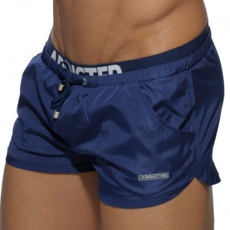 Addicted Short de Bain Double Waistband Marine