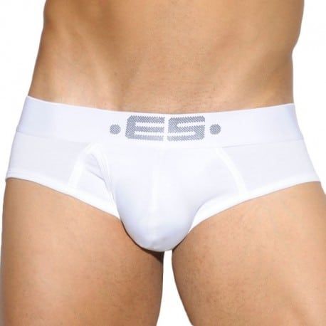 ES Collection Slip Basic Cotton Blanc