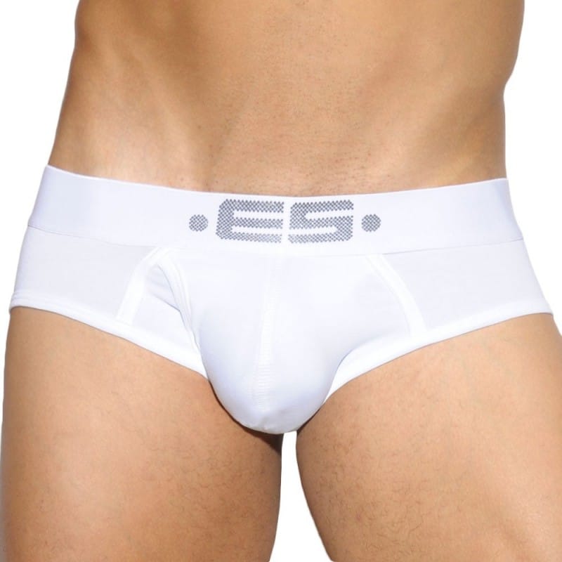 ES Collection Basic Cotton Brief - White