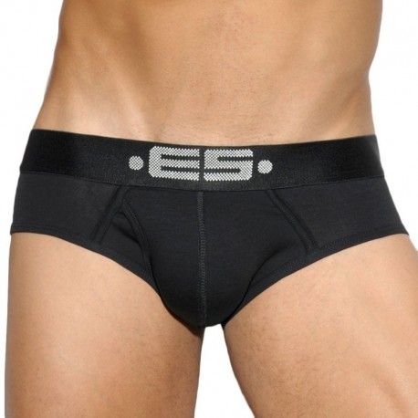 ES Collection Slip Basic Cotton Noir