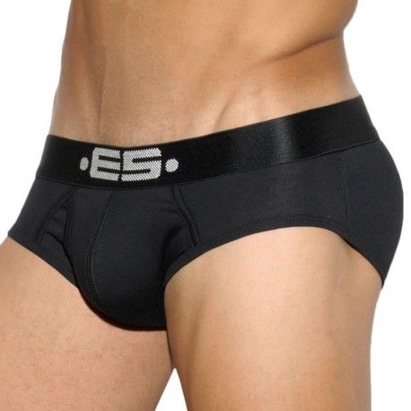 ES Collection Slip Basic Cotton Noir