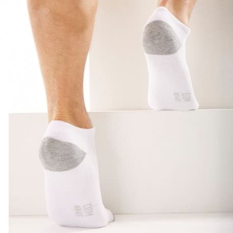 DIM Lot de 3 Paires de Socquettes Sport Blanches