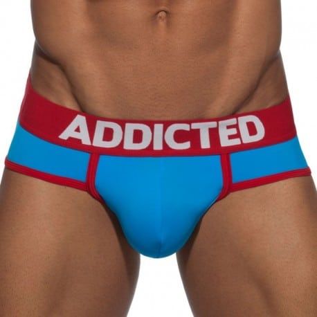Addicted Slip Swimderwear Push Up Bleu - Rouge