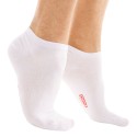 DIM Lot de 3 Paires de Socquettes Invisibles Blanches