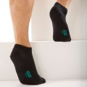 DIM Lot de 3 Paires de Socquettes Invisibles Noires