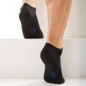 DIM Lot de 3 Paires de Socquettes Invisibles Noires