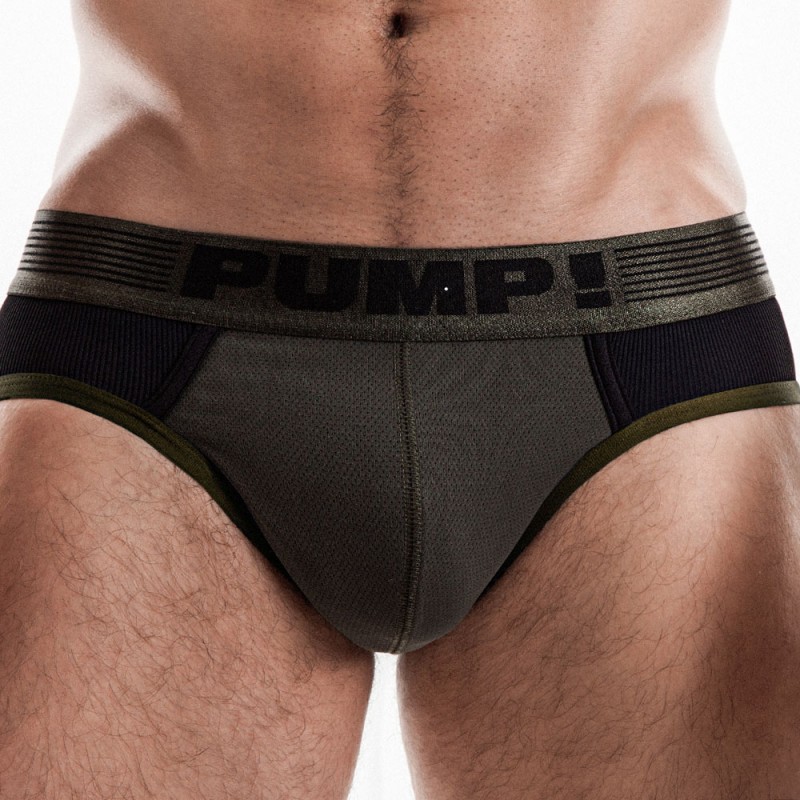 Slip Ribbed Vert Militaire