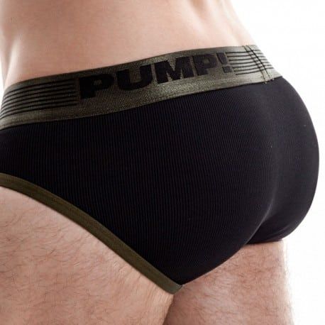 Slip Ribbed Vert Militaire