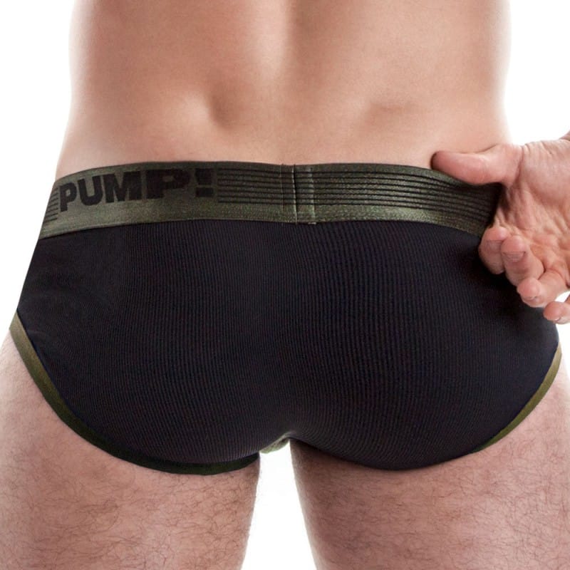 Pump! Slip Ribbed Vert Militaire