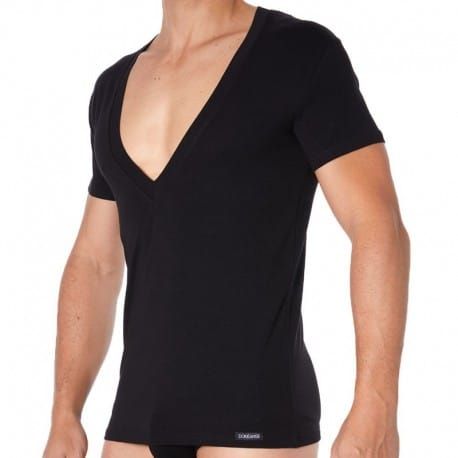 Doreanse T-Shirt Essential Col V Super Low Noir