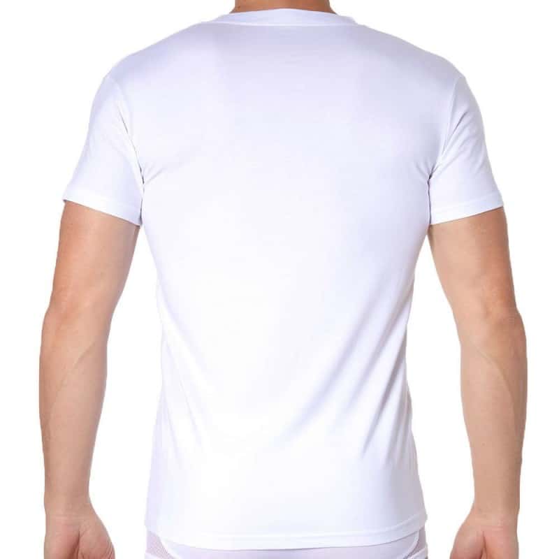Doreanse T-Shirt Essential Col V Super Low Blanc